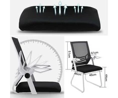 Ergonomiškas biuro kėdė su tinklu - juoda