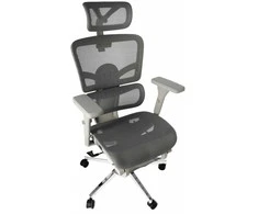 Ergonominė reguliuojama tinklinė kėdė - Pilka