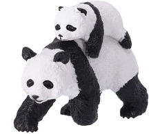 Papo figūrėlė Panda su jaunikliu