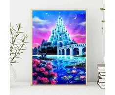 Mozaika Diamentinė 5D - Vaiduoklių Pilis 40x50 cm