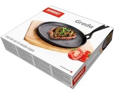 Banquet Keptuvė Ketaus 22cm su medin. padėklu