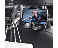 G01 Automobilinis laikiklis telefonui 2-in-1 - Juodas