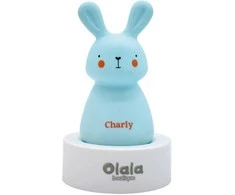 Olala Boutique Olala LED Naktinė Lempa - Kiškis Charly, Mėlyna