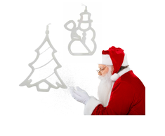 Kalėdinė lemputė 8 šviesos diodai