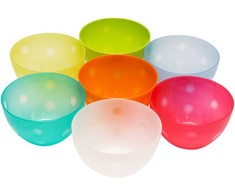 Plastikinė maisto dubuo, 14 cm, mišrių spalvų