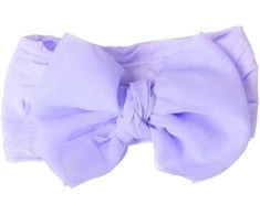 Galvos juosta kūdikiams su kaspinu - violetinė, plati