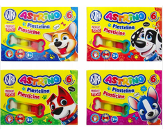 Astra Art Pap ASTRINO mokyklinė plastelina 6 spalvų