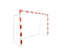 Profesionali futbolo vartai su tinklu 300x200 cm - Raudonai baltas