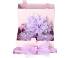 Kūdikių 3in1 dovanų rinkinys - violetinis