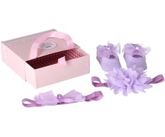 Kūdikių 3in1 dovanų rinkinys - violetinis