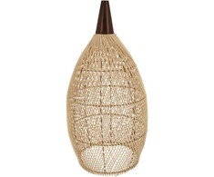 Pakabinamas šviestuvas Pristatomas Rattan pakabos šviestuvas 35 cm Natūralios spalvos