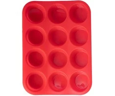 Muffinų kepinių keksų forma silikono 12 vietų