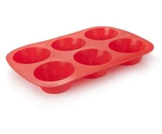 Banquet silikoninė kepimo forma 27.5X18cm 6F, raudona