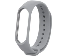 Xiaomi Mi Band 3/4 silikoninis dirželis - pilkas