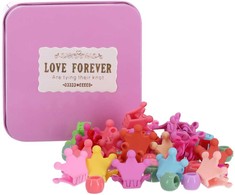 Spalvotos plaukų segtukai – karūna