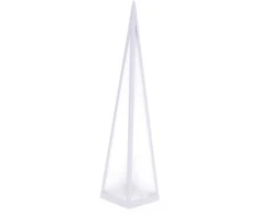 LED dekoracija Piramidė su žvaigždėmis 13x13x60cm