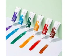 Akriliniai dažai DELI, 12 spalvų, 12ml tūbelėse