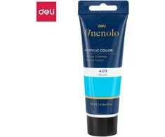 Akriliniai dažai DELI Finenolo 75ml, mėlynos spalvos