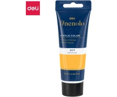 Akriliniai dažai DELI Finenolo 75ml, oranžinės spalvos