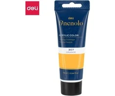 Akriliniai dažai DELI Finenolo 75ml, oranžinės spalvos
