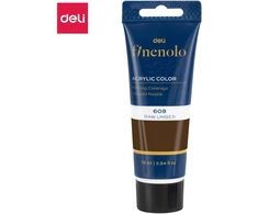 Akriliniai dažai DELI Finenolo 75ml, rudos spalvos
