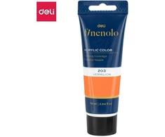 Akriliniai dažai DELI Finenolo 75ml, vermilijono spalvos