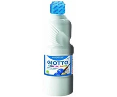 Akriliniai dažai Fila Giotto, 500ml, baltos spalvos