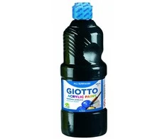 Akriliniai dažai Fila Giotto, 500ml, juodos spalvos