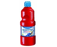 Akriliniai dažai Fila Giotto, 500ml, raudonos spalvos