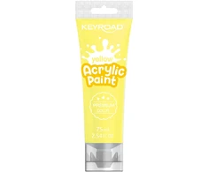Akriliniai dažai Keyroad 75ml, geltonos spalvos