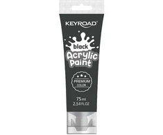 Akriliniai dažai Keyroad 75ml, juodos spalvos