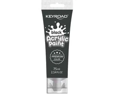 Akriliniai dažai Keyroad 75ml, juodos spalvos