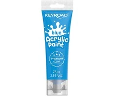 Akriliniai dažai Keyroad 75ml, mėlynos spalvos