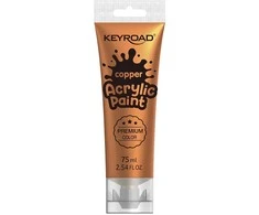 Akriliniai dažai Keyroad 75ml, metalizuotos vario spalvos