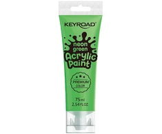 Akriliniai dažai Keyroad 75ml, neoninės žalios spalvos