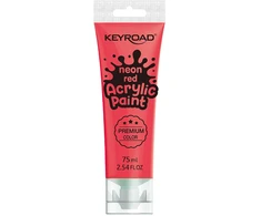 Akriliniai dažai Keyroad 75ml, neoninės raudonos spalvos