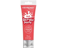 Akriliniai dažai Keyroad 75ml, raudonos spalvos