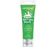 Akriliniai dažai Keyroad 75ml, žalios spalvos