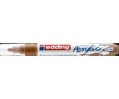 Akrilinis žymeklis edding 5100, šviesiai rudos spalvos