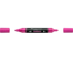 Akrilinis žymeklis Faber-Castell Multimark SP, fuksijų spalva 125