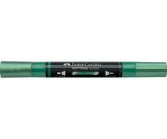 Akrilinis žymeklis Faber-Castell Multimark SP, metalinė žalia spalva 295