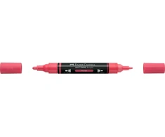 Akrilinis žymeklis Faber-Castell Multimark SP, rausvai raudona spalva 124