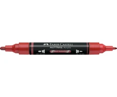 Akrilinis žymeklis Faber-Castell Multimark SP, metalinė raudona spalva 296