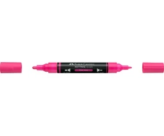Akrilinis žymeklis Faber-Castell Multimark SP, neoninė rožinė spalva 253