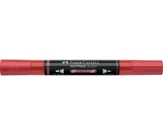 Akrilinis žymeklis Faber-Castell Multimark SP, metalinė raudona spalva 296