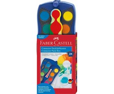 Akvareliniai dažai Faber-Castell Connector, 24 spalvų, su teptuku