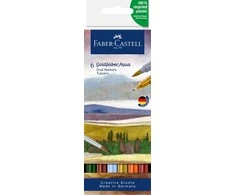Akvareliniai žymekliai Faber-Castell Gofa Aqua Tuscany, 6 spalvų