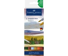 Faber-Castell Goldfaber Aqua dvigubo tipo žymeklis Toscany, 6 vnt.