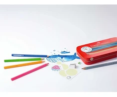 Akvarelinis pieštukas Faber-Castell GRIP Jumbo, 1vnt, neoninės geltonos spalvos