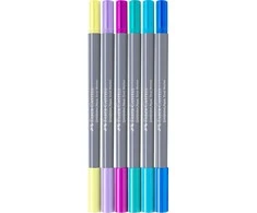 Akvareliniai žymekliai Faber-Castell Gofa Aqua, 6 spalvos